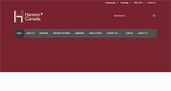 Desktop Screenshot of canadahanson.com